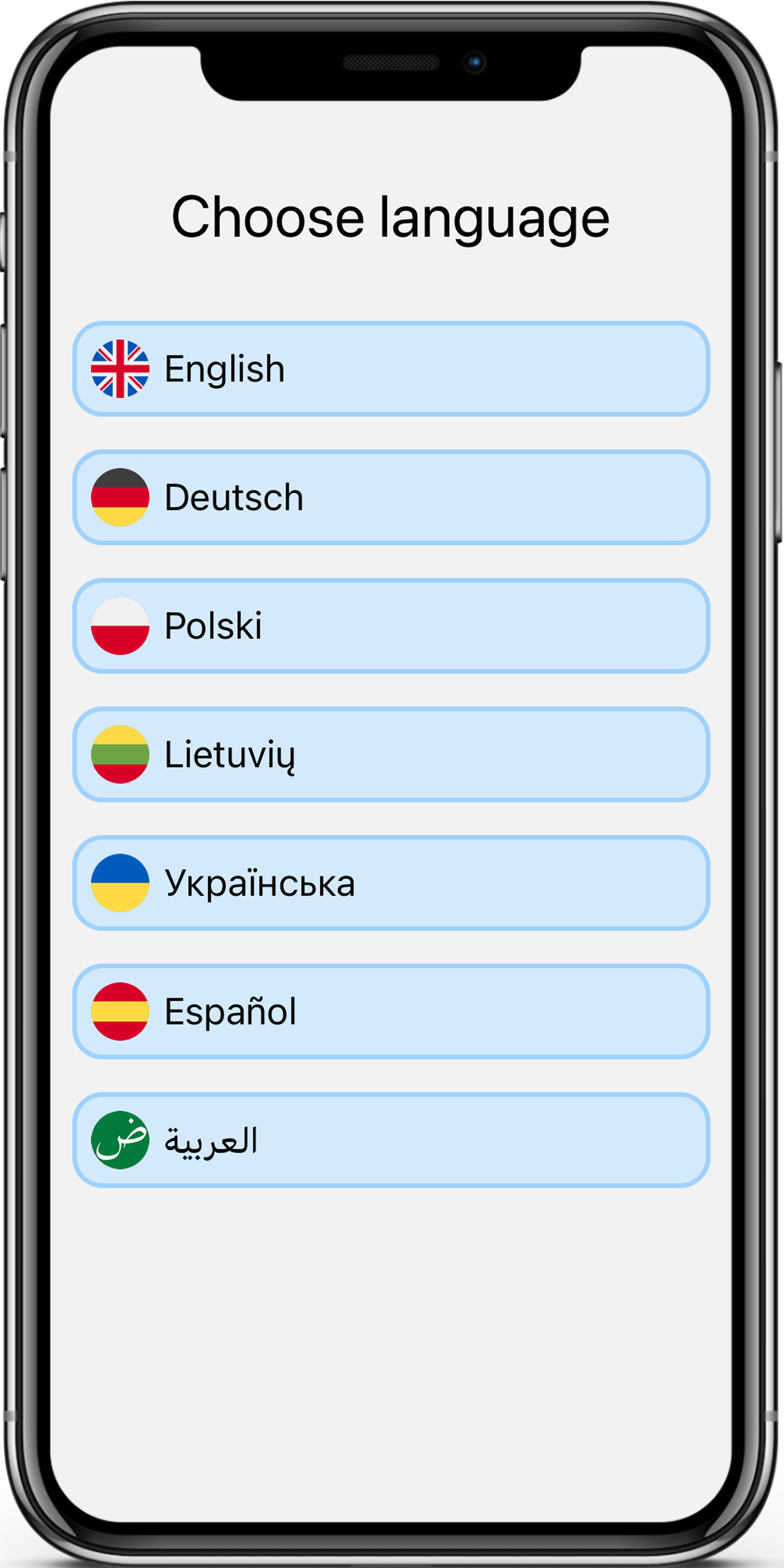 Choose your language