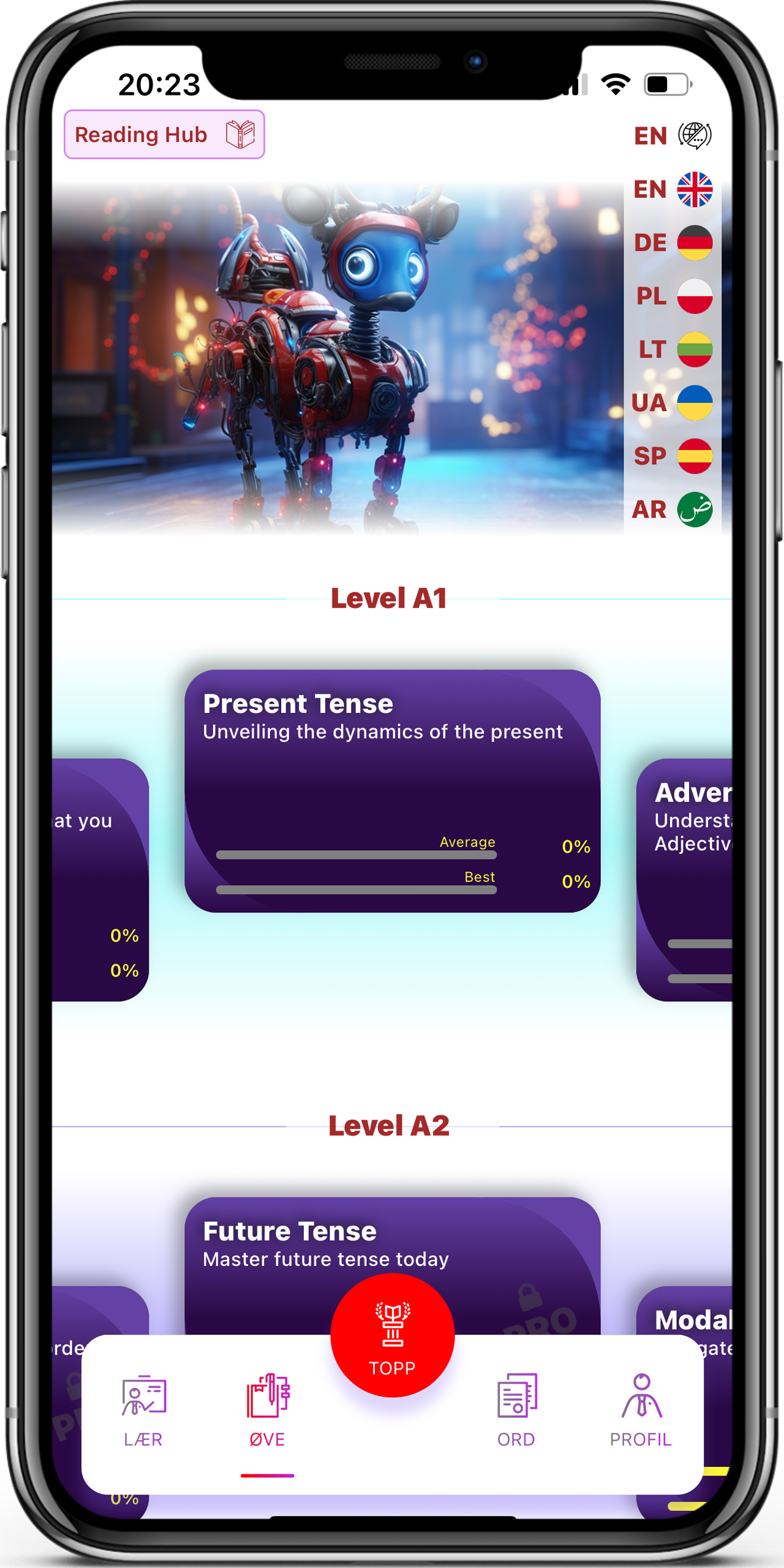 Screenshot of Interactive Exercises